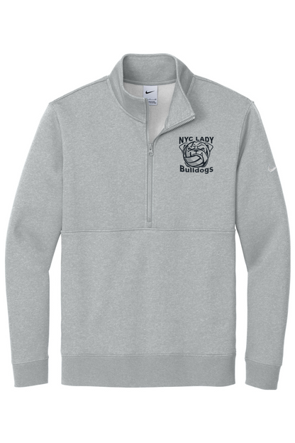 NYCLB Embroidered Nike Club Fleece Sleeve Swoosh 1/2-Zip