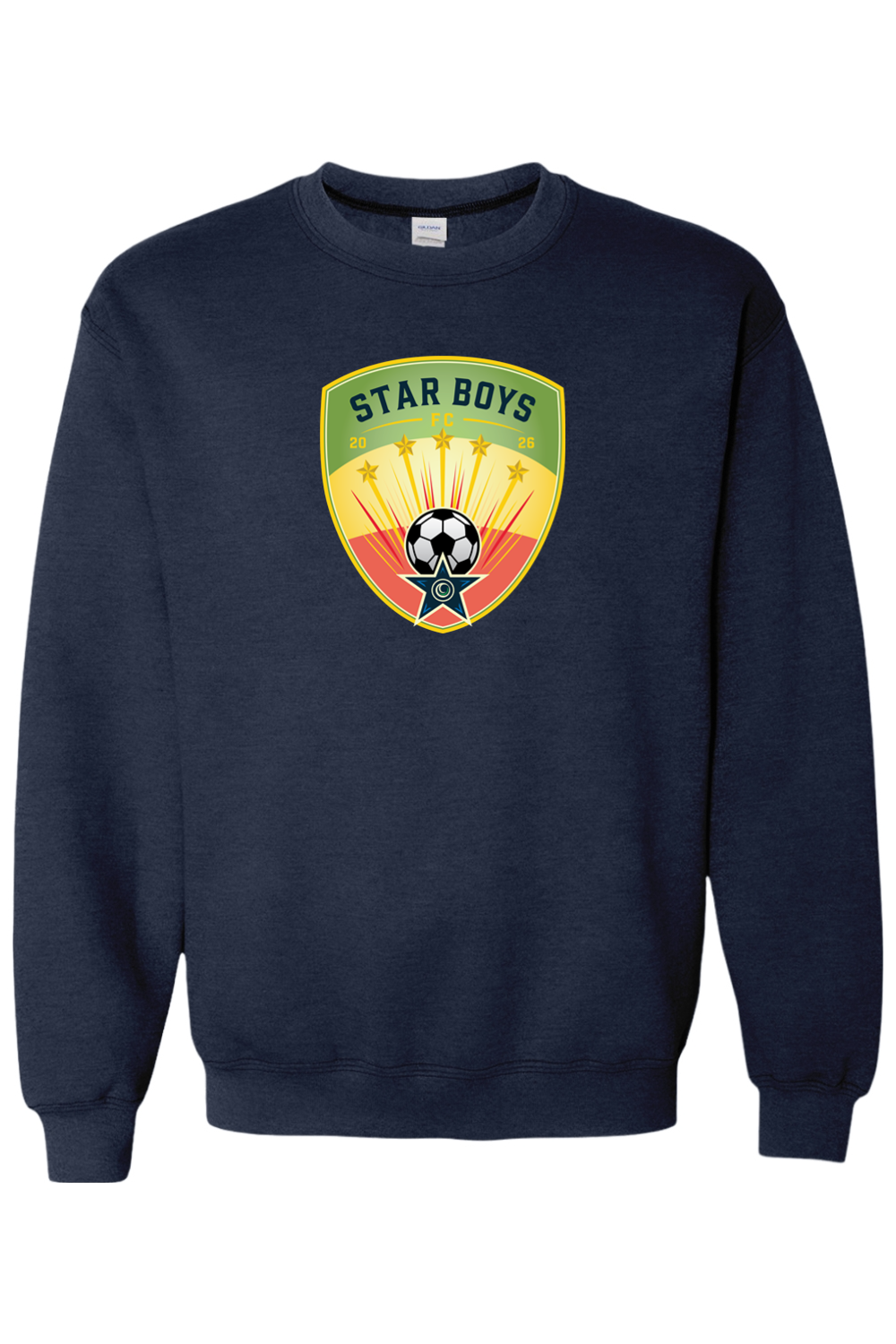 Star Boys Soccer Adult Heavyweight Sweatshirt