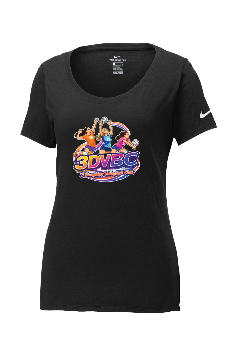 3DVBC Volleyball Nike Core Cotton Scoop Neck Tee