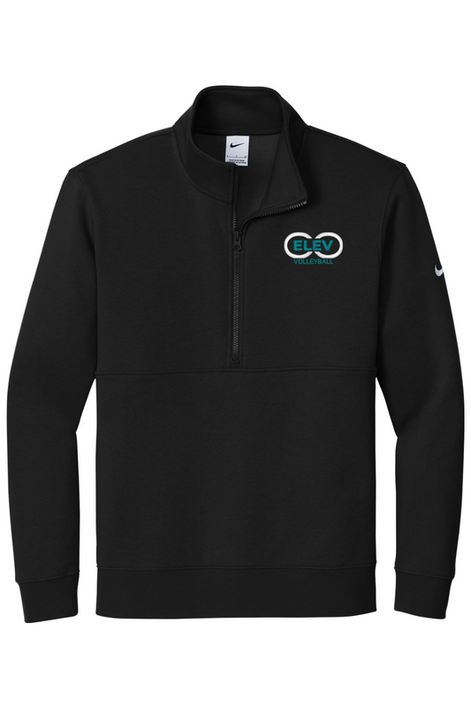 Elev8 Volleyball Embroidered Nike Club Fleece Sleeve Swoosh 1/2-Zip