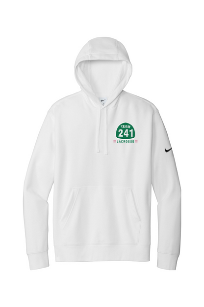 California Lacrosse Embroidered Nike Club Fleece Sleeve Swoosh Pullover Hoodie