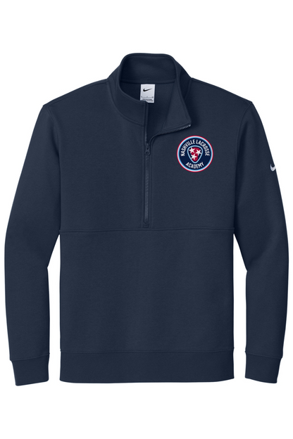Nashville Lacrosse Embroidered Nike Club Fleece Sleeve Swoosh 1/2-Zip