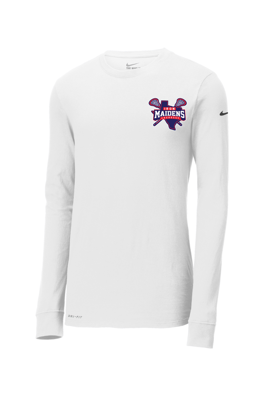 Iron Maidens Lacrosse Nike Dri-FIT Cotton/Poly Long Sleeve Tee