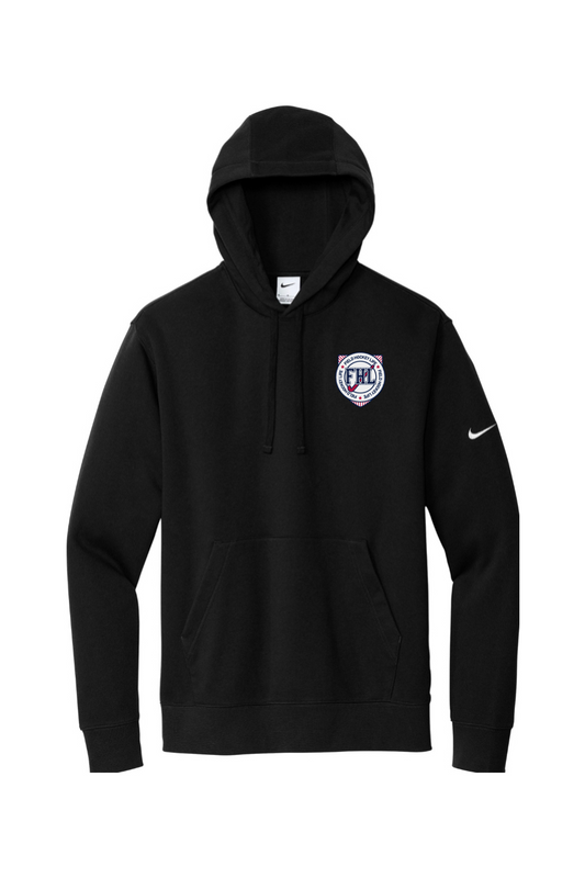 Field Hockey Life Embroidered Nike Club Fleece Sleeve Swoosh Pullover Hoodie