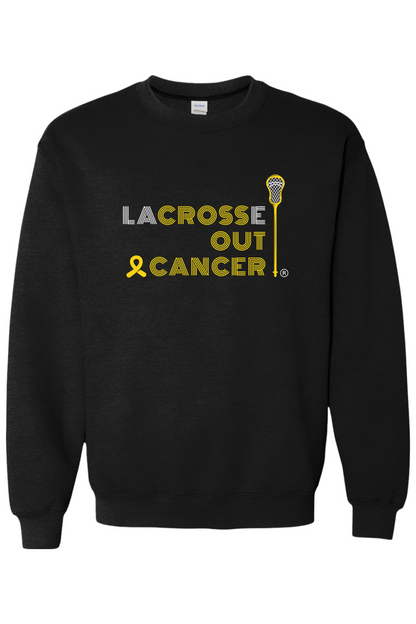 LaCROSSe Out Cancer Adult Heavyweight Sweatshirt