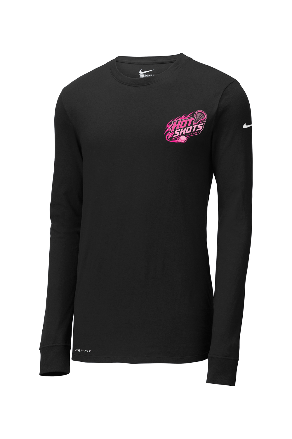 Hot Shots Lacrosse Nike Dri-FIT Cotton/Poly Long Sleeve Tee