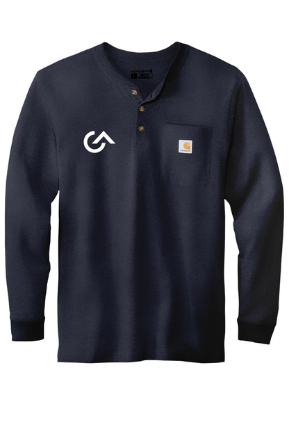 G&A Partners Men's Carhartt Long Sleeve Henley T-Shirt
