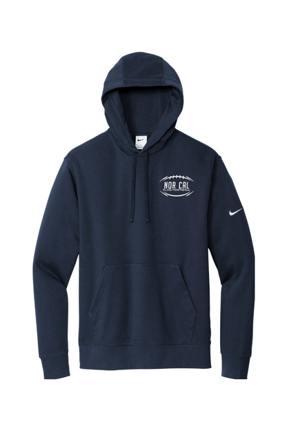 Norcal Flag Football Embroidered Nike Club Fleece Sleeve Swoosh Pullover Hoodie