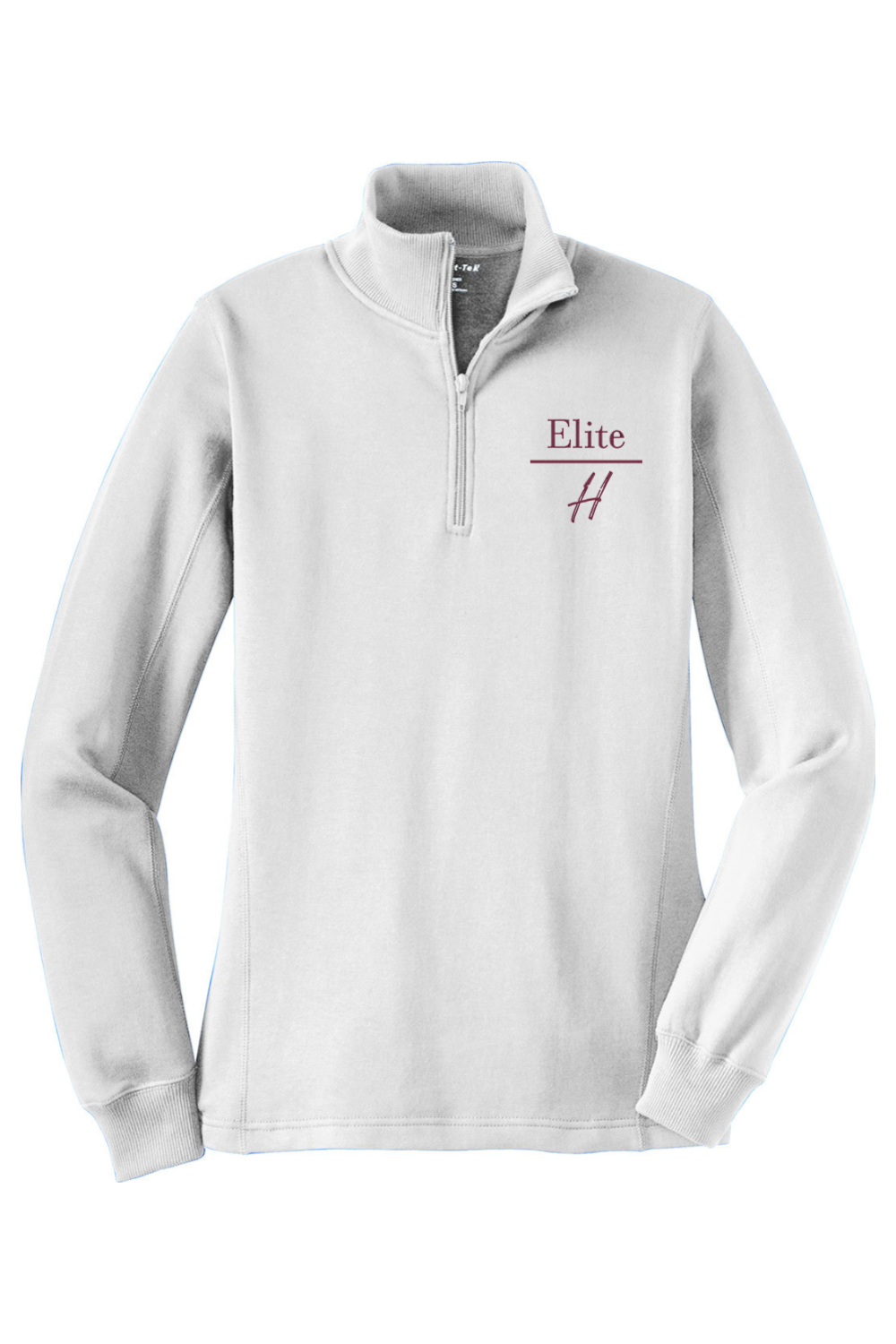 Elite H Adult Women's Embroidered Quarter-Zip Pullover
