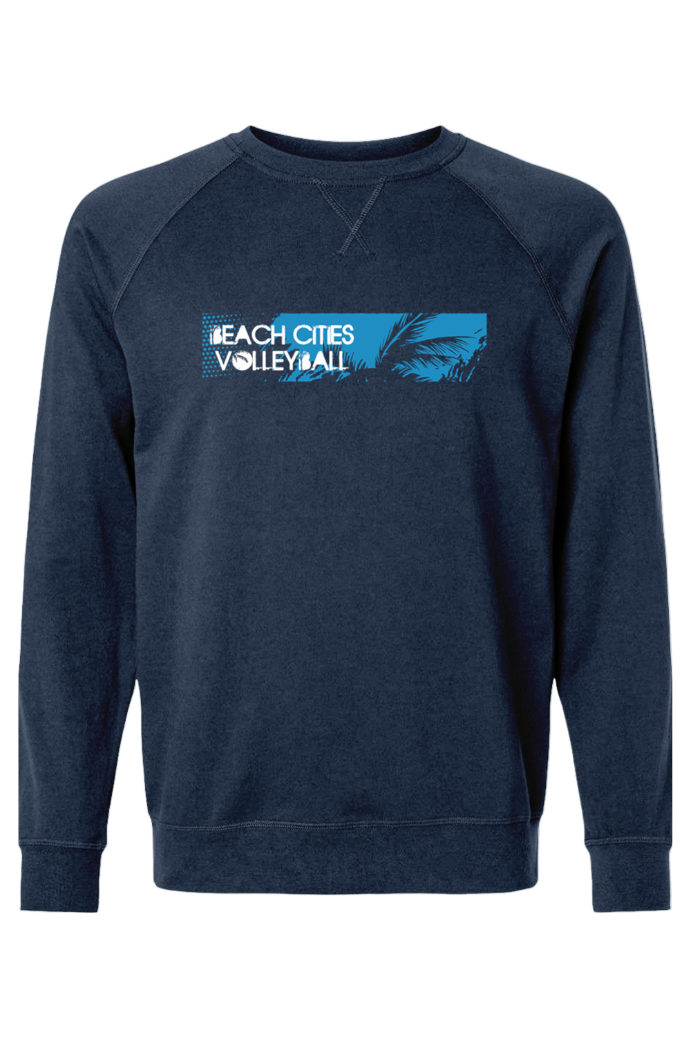 Beach Cities Volleyball Adult Heavyweight Raglan Long Sleeve