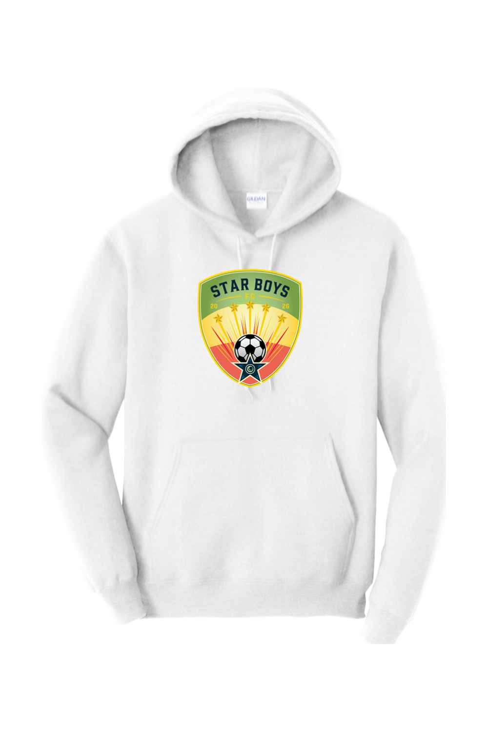 Star Boys Soccer Adult Heavyweight Hoodie