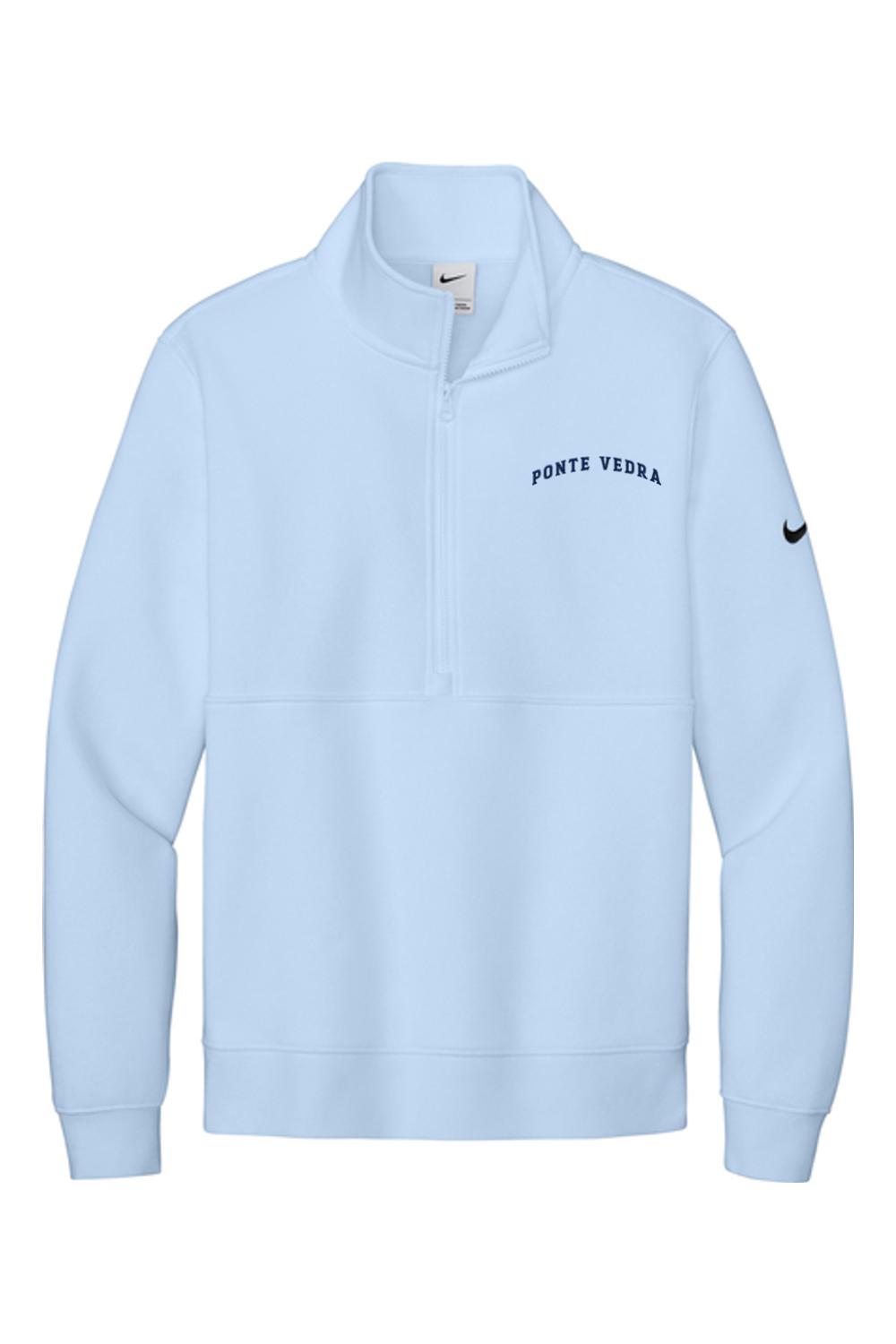 PV Riptide Lacrosse Embroidered Nike Club Fleece Sleeve Swoosh 1/2-Zip