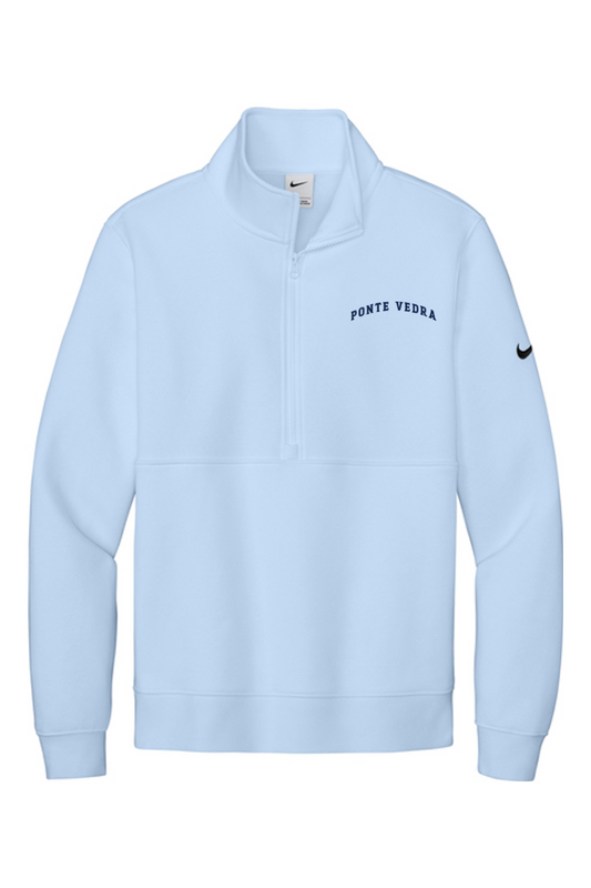 PV Riptide Lacrosse Embroidered Nike Club Fleece Sleeve Swoosh 1/2-Zip