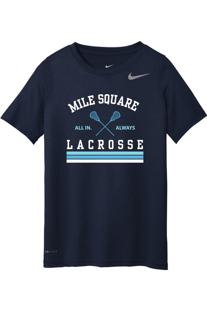 Mile Square Lacrosse Nike Youth Team rLegend Tee