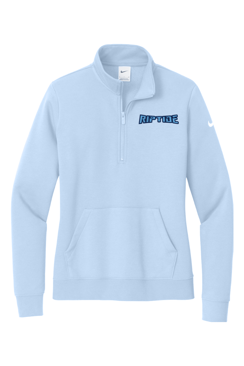 PV Riptide Lacrosse Embroidered Nike Ladies Club Fleece Sleeve Swoosh 1/2-Zip