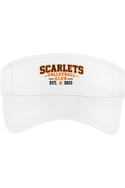Scarlets Volleyball Embroidered Visor