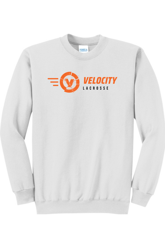 Velocity Lacrosse Port & Company Core Fleece Crewneck Sweatshirt