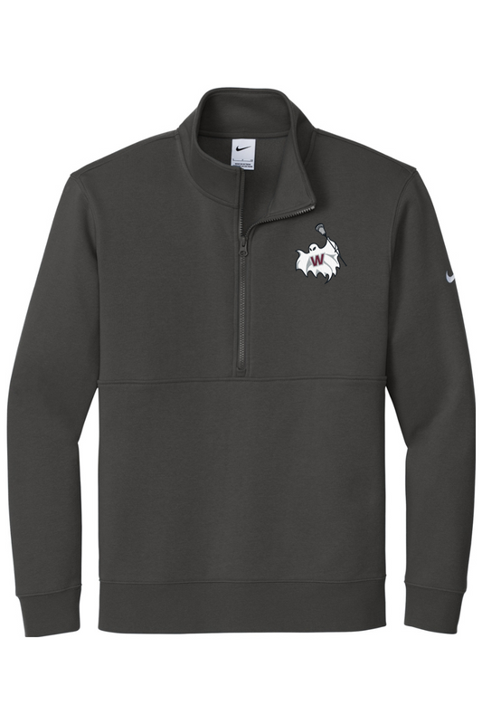 Westford Lacrosse Embroidered Nike Club Fleece Sleeve Swoosh 1/2-Zip