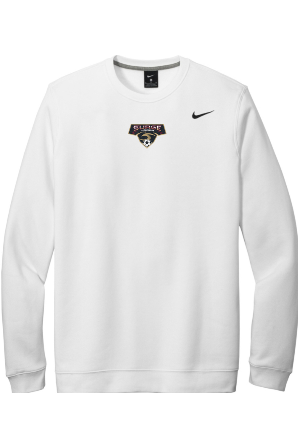 Surge Soccer Embroidered Nike Club Fleece Crew