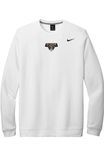 Surge Soccer Embroidered Nike Club Fleece Crew