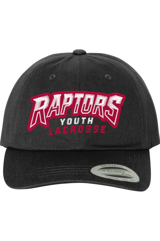 Raptors Lacrosse Embroidered Dad Hat