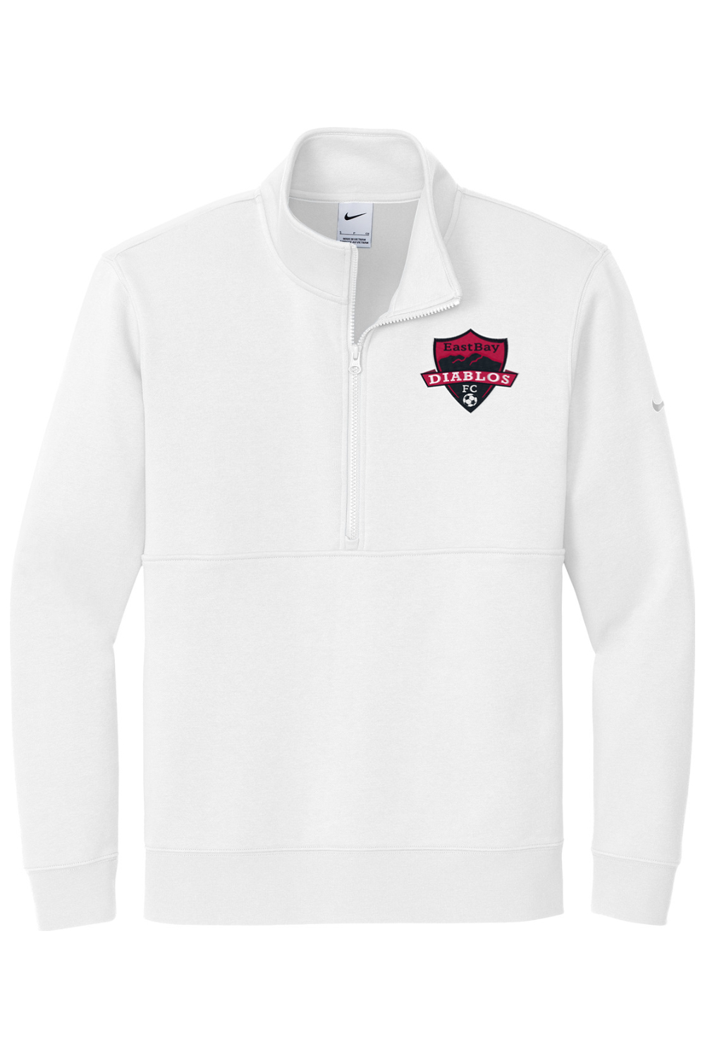 Diablos Futsal Embroidered Nike Club Fleece Sleeve Swoosh 1/2-Zip