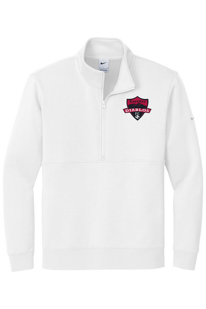 Diablos Futsal Embroidered Nike Club Fleece Sleeve Swoosh 1/2-Zip
