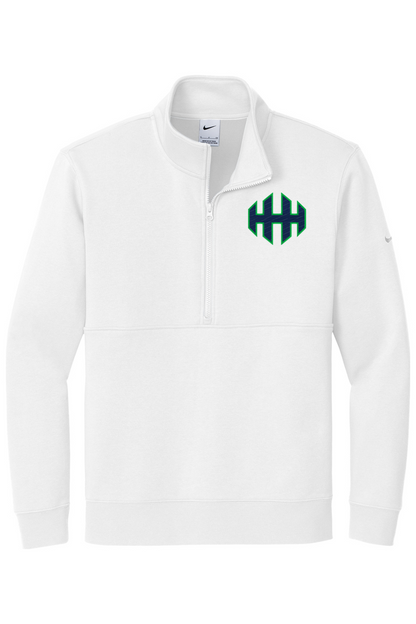 HHH lacrosse Embroidered Nike Club Fleece Sleeve Swoosh 1/2-Zip