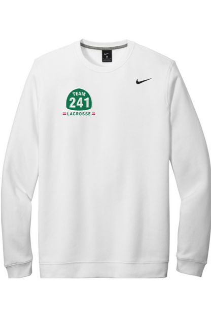 California Lacrosse Embroidered Nike Club Fleece Crew