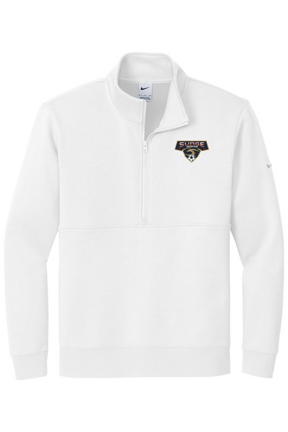 Surge Soccer Embroidered Nike Club Fleece Sleeve Swoosh 1/2-Zip