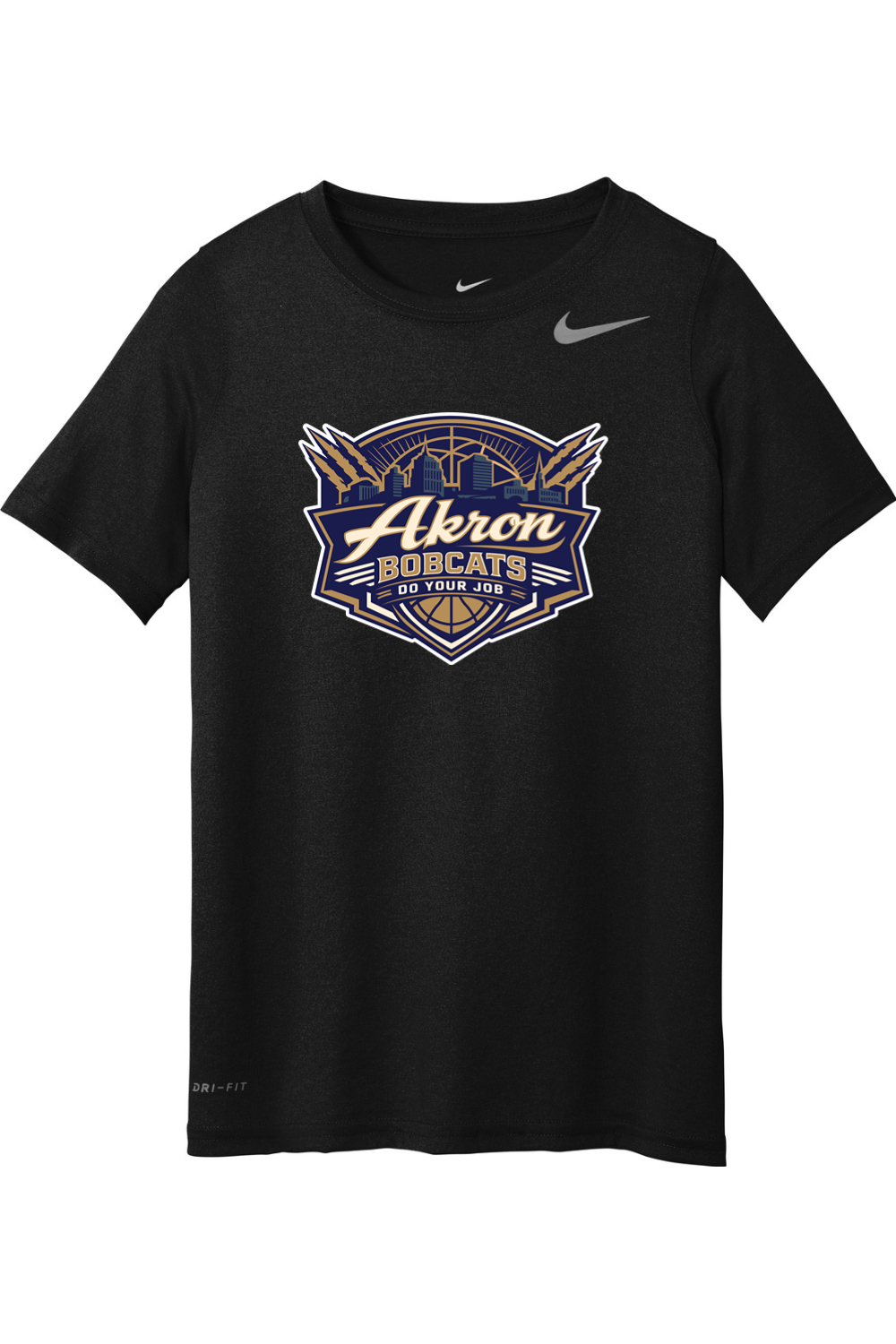 Arkron Bobcats Basketball Nike Youth Team Legend Tee
