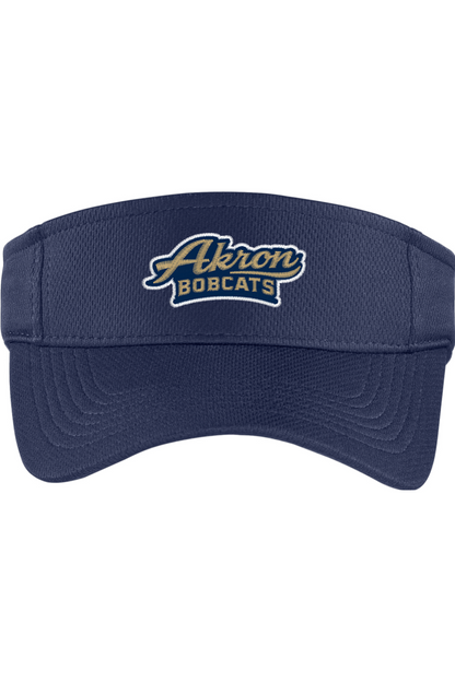Arkron Bobcats Basketball Embroidered Visor