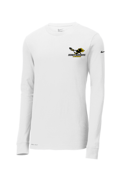 Honey Badgers Lacrosse Nike Dri-FIT Cotton/Poly Long Sleeve Tee