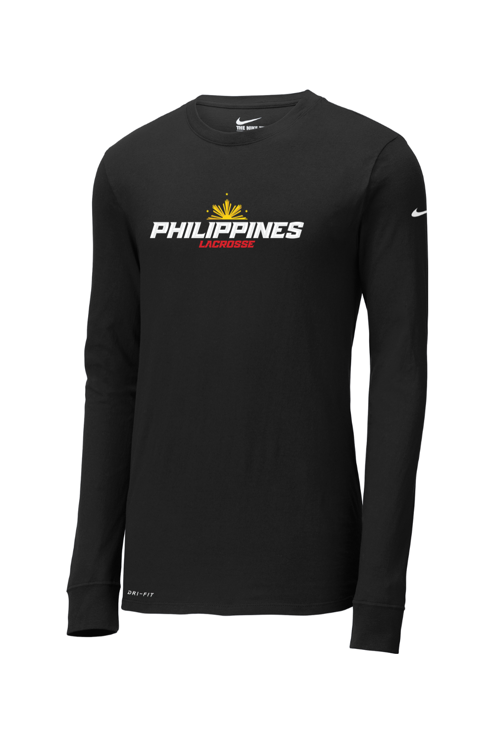 Philippines Lacrosse Nike Dri-FIT Cotton/Poly Long Sleeve Tee