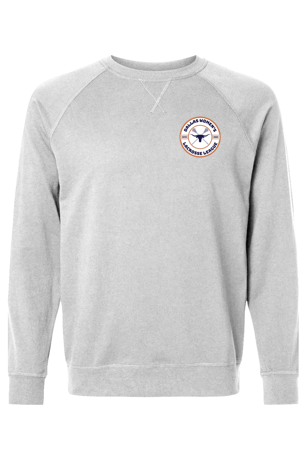 Dallas Womens Lacrosse Adult Heavyweight Raglan Long Sleeve Signature Lacrosse