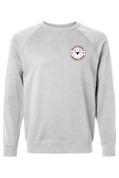 Dallas Womens Lacrosse Adult Heavyweight Raglan Long Sleeve Signature Lacrosse