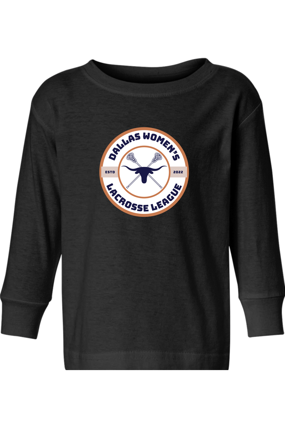 Dallas Womens Lacrosse Toddler Long Sleeve T-Shirt Signature Lacrosse