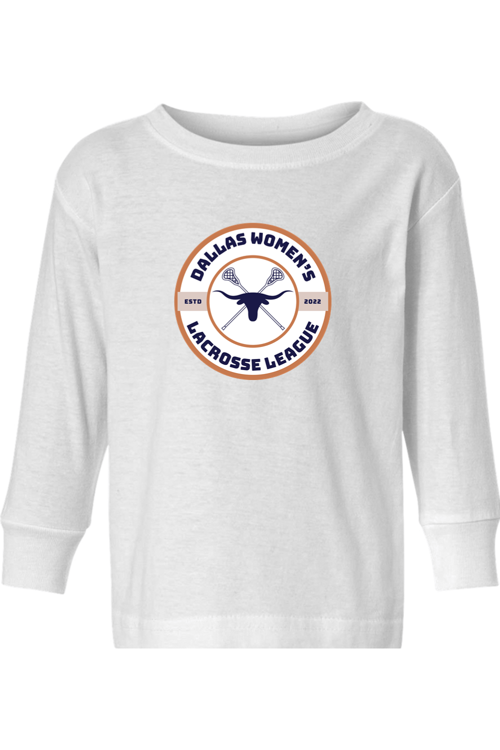 Dallas Womens Lacrosse Toddler Long Sleeve T-Shirt Signature Lacrosse