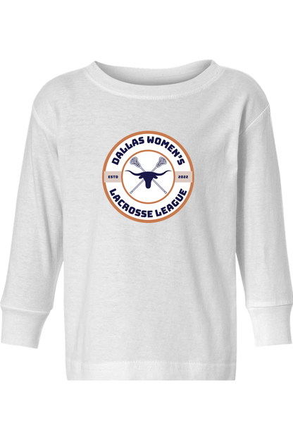 Dallas Womens Lacrosse Toddler Long Sleeve T-Shirt Signature Lacrosse