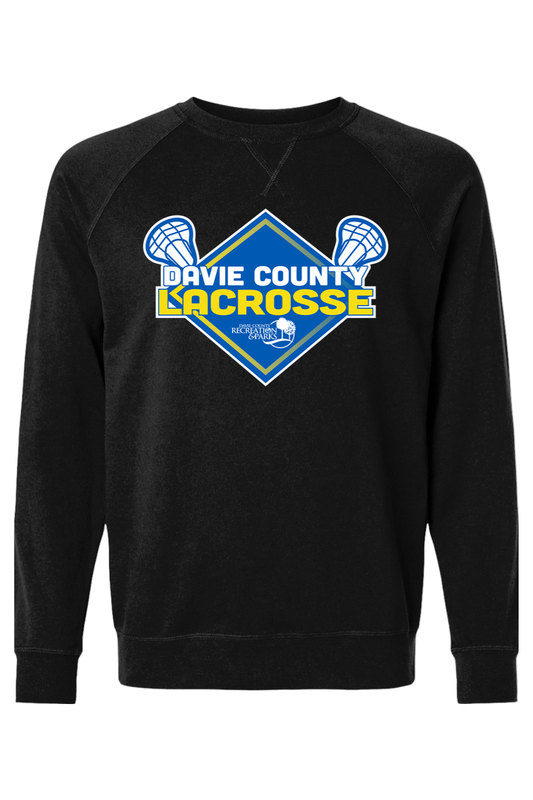 Davie County LC Adult Heavyweight Raglan Long Sleeve Signature Lacrosse