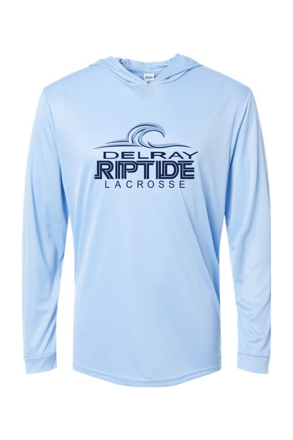Delray Riptide Lacrosse Paragon Bahama Performance Hooded Long Sleeve T-Shirt Signature Lacrosse