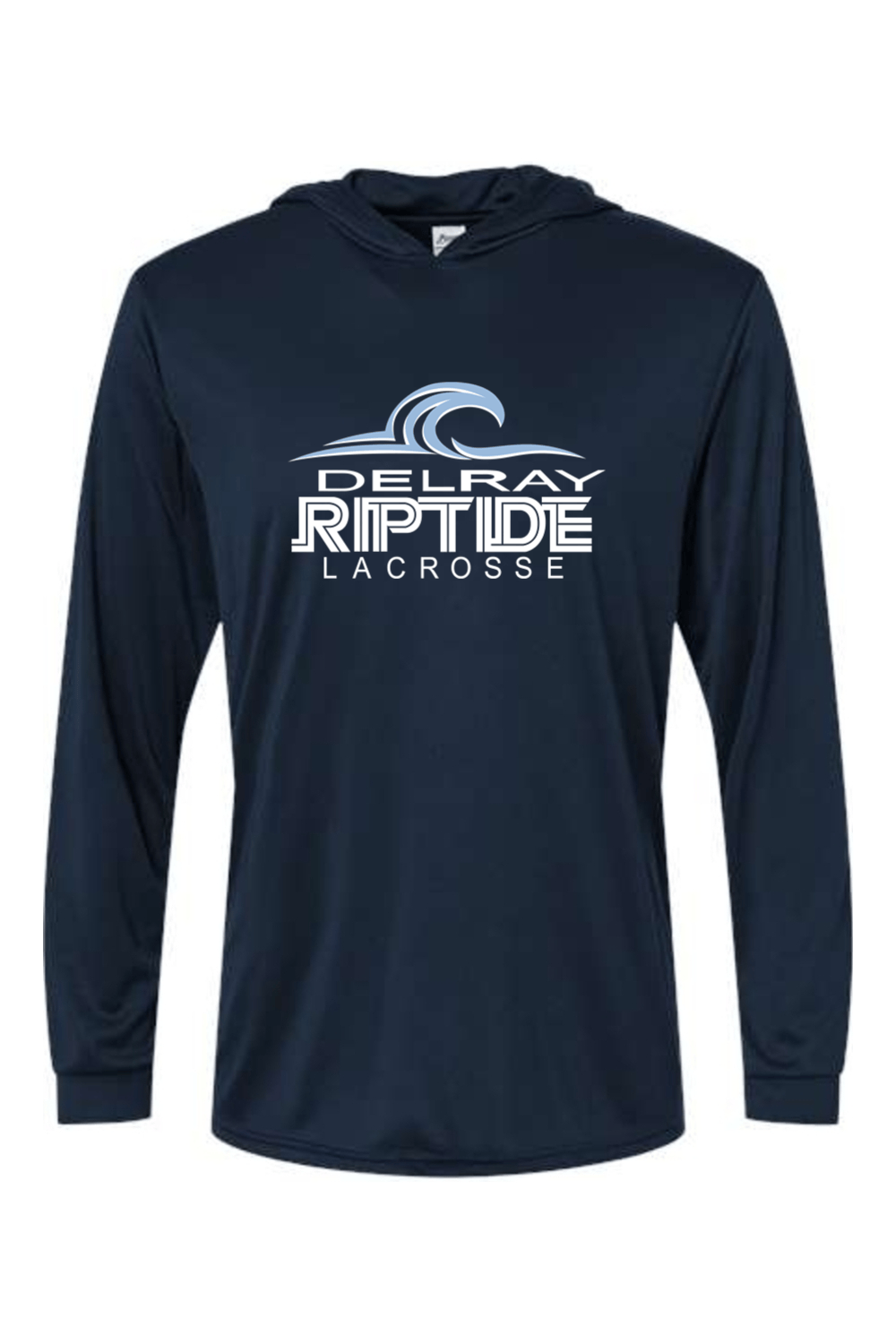 Delray Riptide Lacrosse Paragon Bahama Performance Hooded Long Sleeve T-Shirt Signature Lacrosse