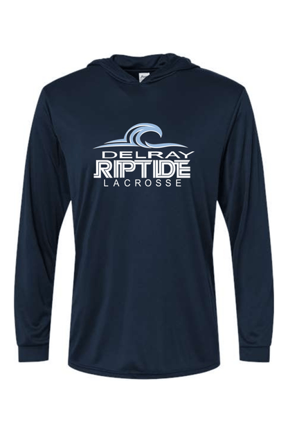 Delray Riptide Lacrosse Paragon Bahama Performance Hooded Long Sleeve T-Shirt Signature Lacrosse