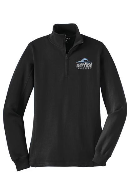 Delray Riptide LC Adult Women's Embroidered Quarter-Zip Pullover Signature Lacrosse