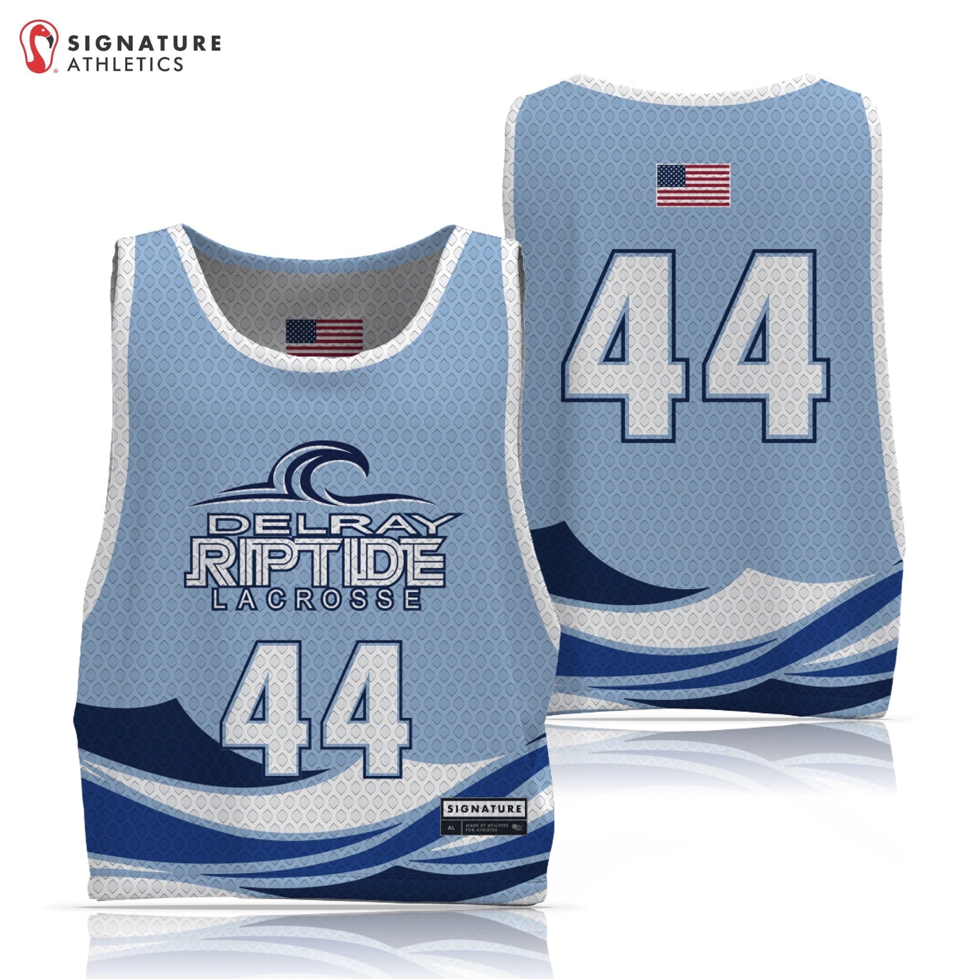 Delray Riptide Men's Reversible Player Practice Pinnie Signature Lacrosse