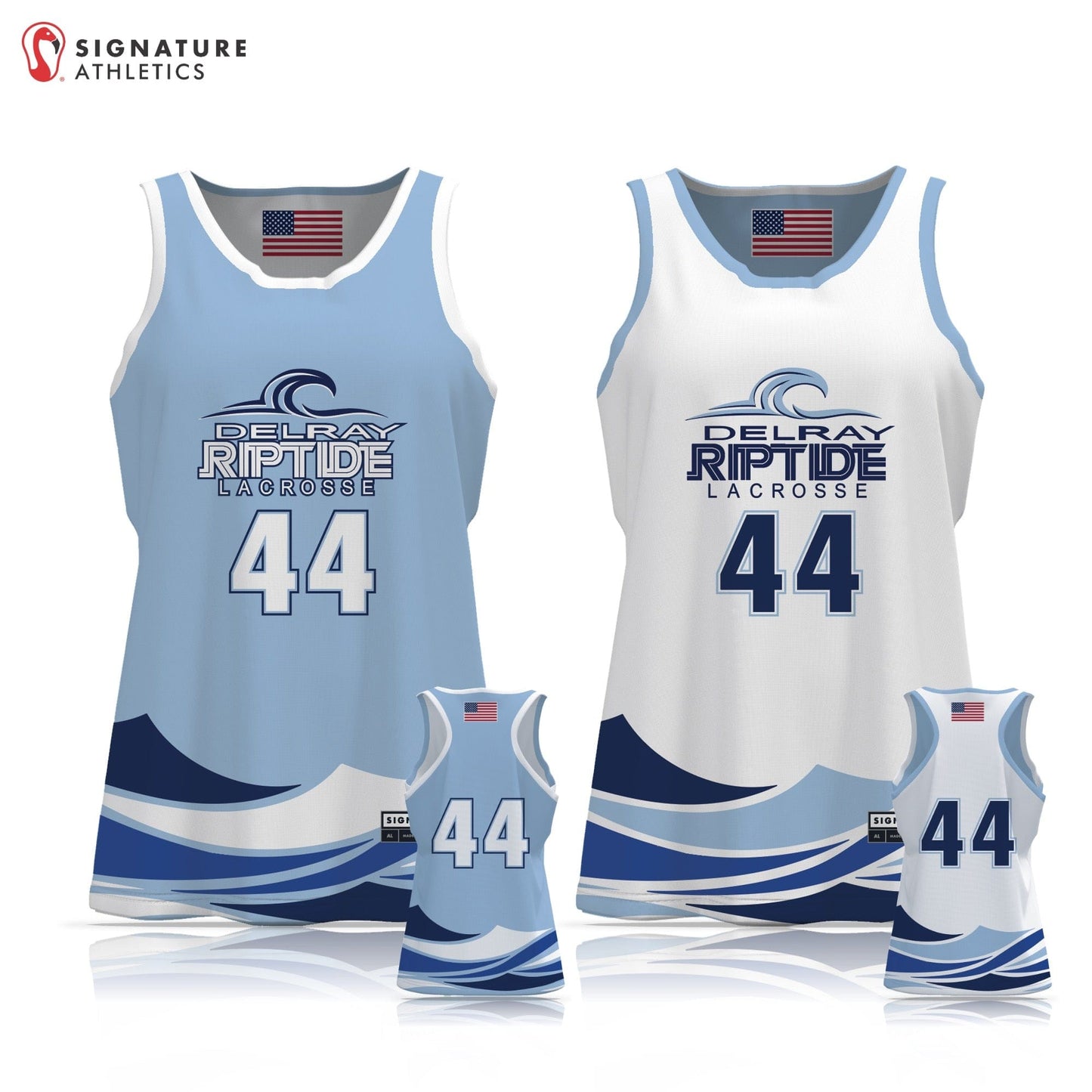 Delray Riptide Women's Reversible Player Game Pinnie Signature Lacrosse