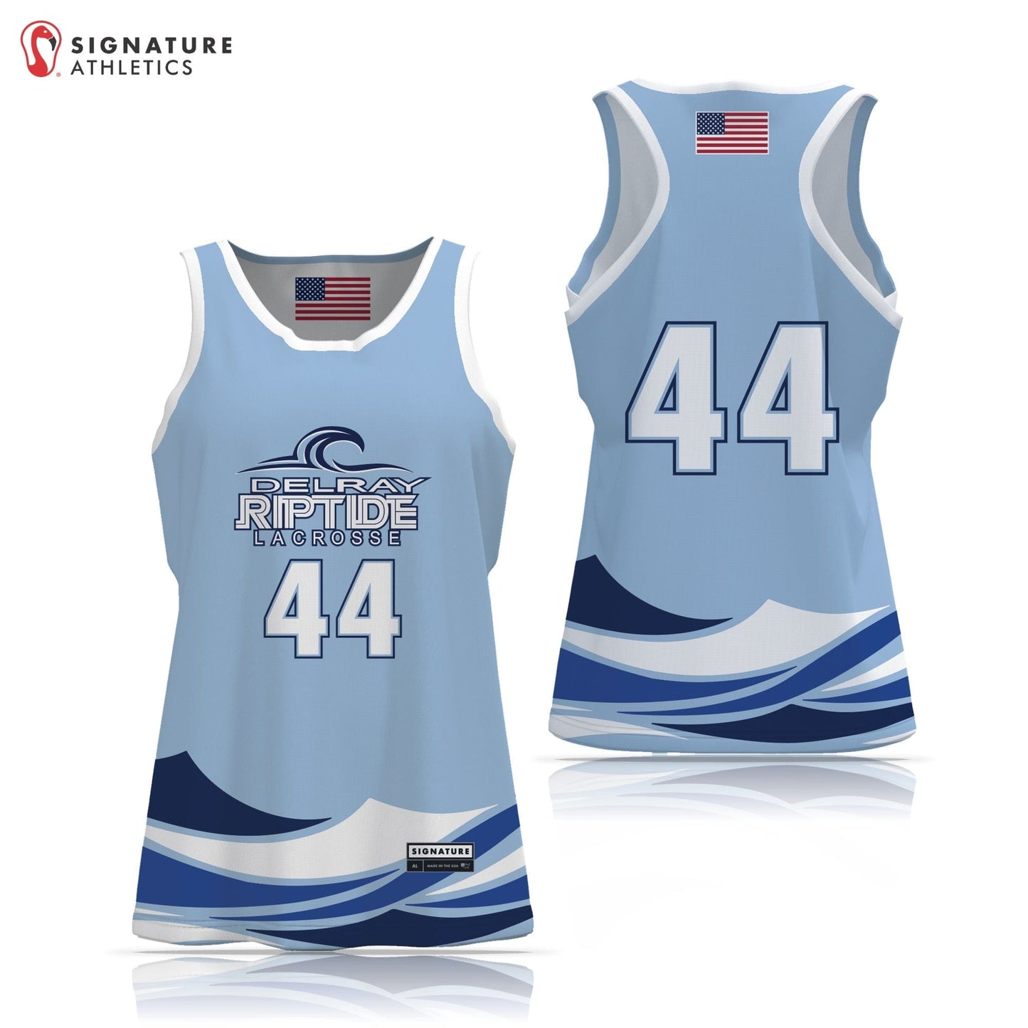 Delray Riptide Women's Reversible Player Game Pinnie Signature Lacrosse