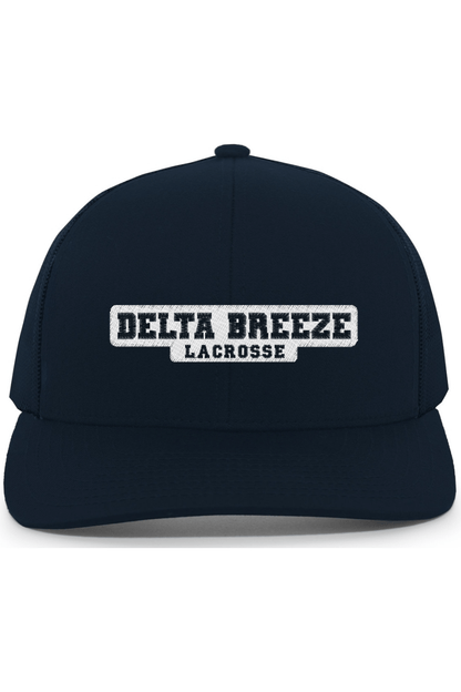 Delta Breeze LC Embroidered Trucker Hat Signature Lacrosse