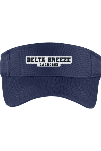 Delta Breeze LC Embroidered Visor Signature Lacrosse