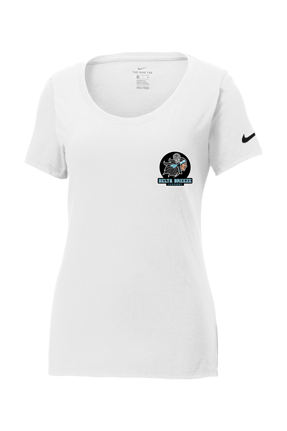 Delta Breeze LC Nike Core Cotton Scoop Neck Tee Signature Lacrosse